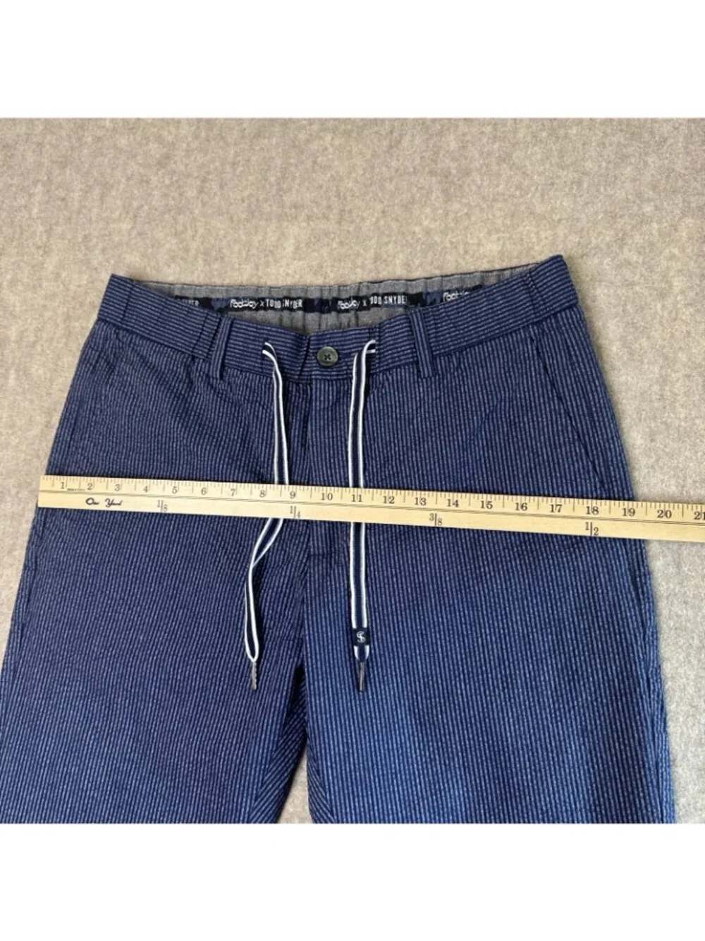 FootJoy FJ x Todd Snyder Stripe Seersucker Jogger Mens M Navy Drawstring